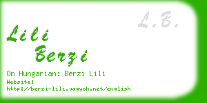 lili berzi business card